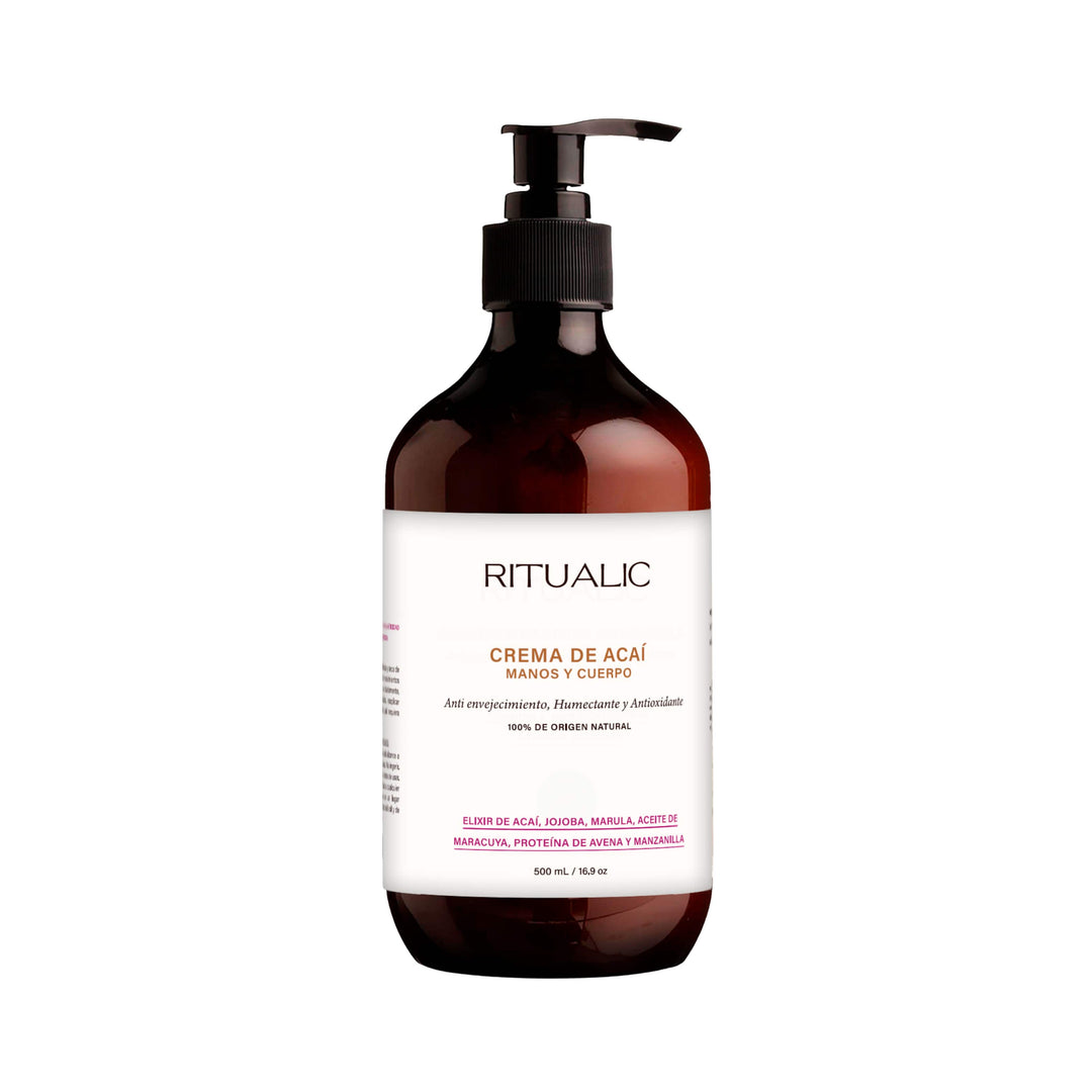 Crema Manos y Cuerpo Antioxidante, Humectante y Anti Envejecimiento de Açai