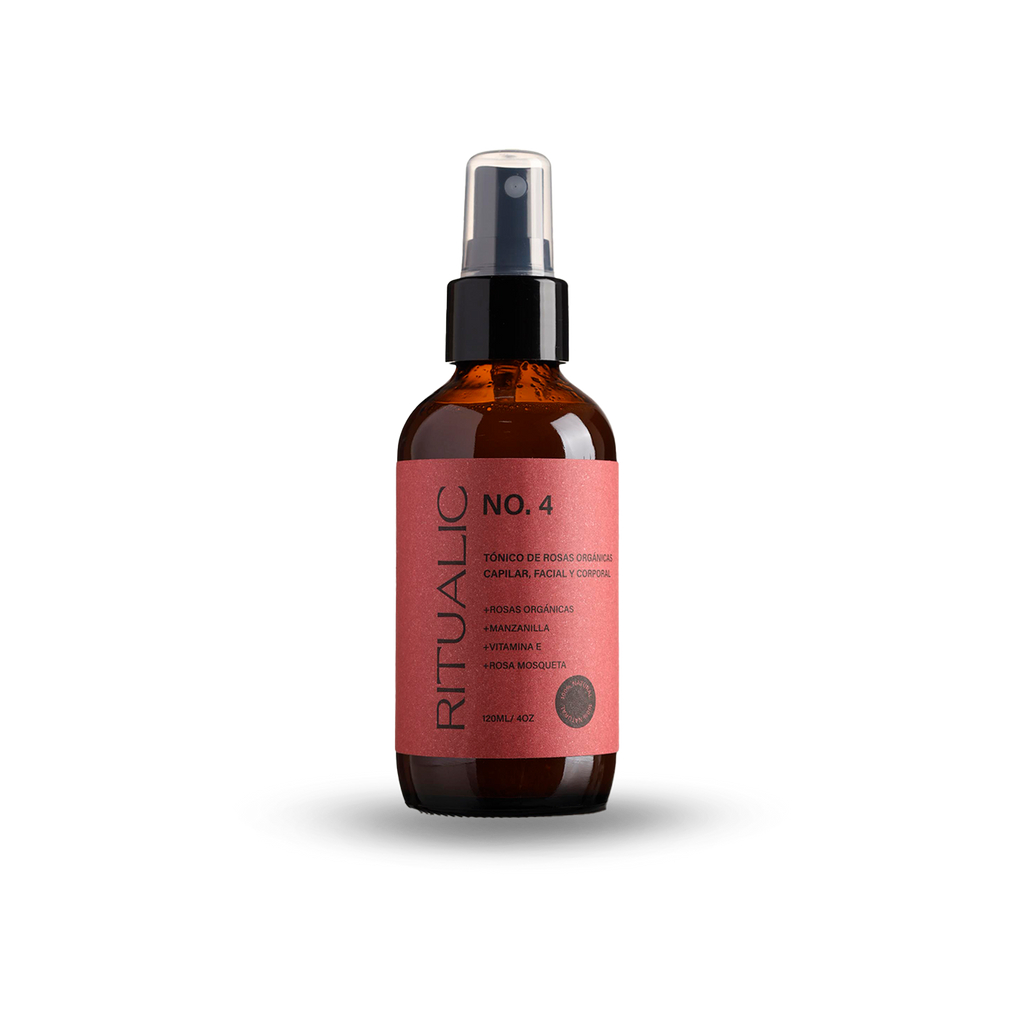 No.4 Tónico de Rosas Orgánicas capilar, facial y corporal