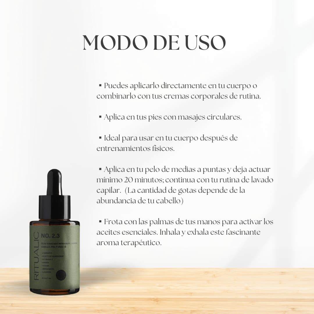 No.2.3 Óleo de CBD con alta concentración - Corporal y Capilar