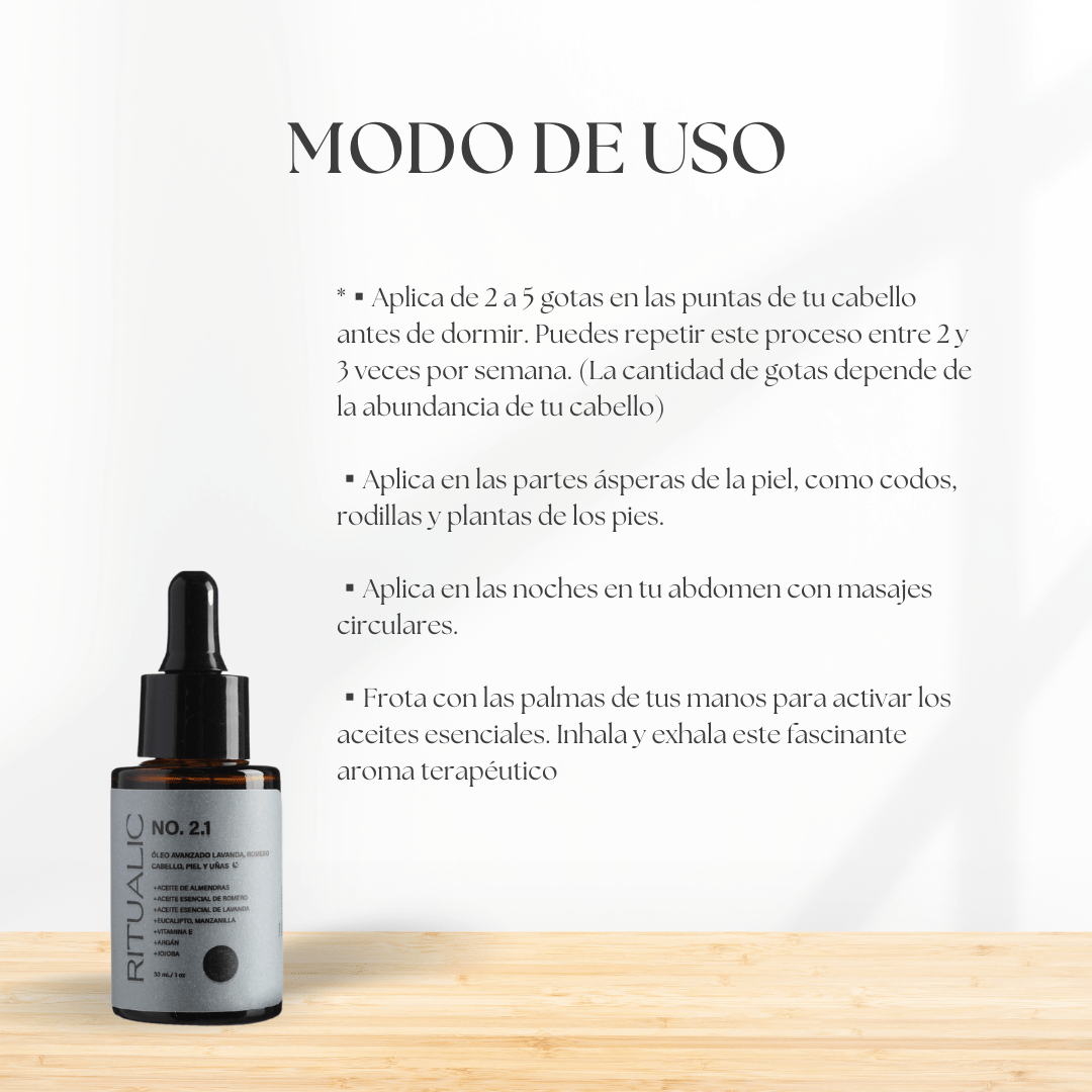 Combo Ritualic 3 Óleos – Nutrición, Protección y Calma - Ritualic