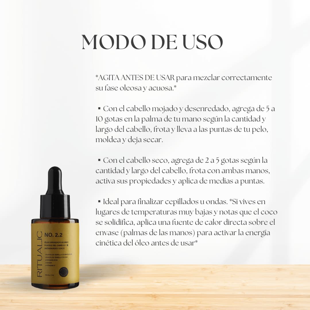 No.2.2 Óleo Diurno para las Puntas del Cabello - Hierbabuena