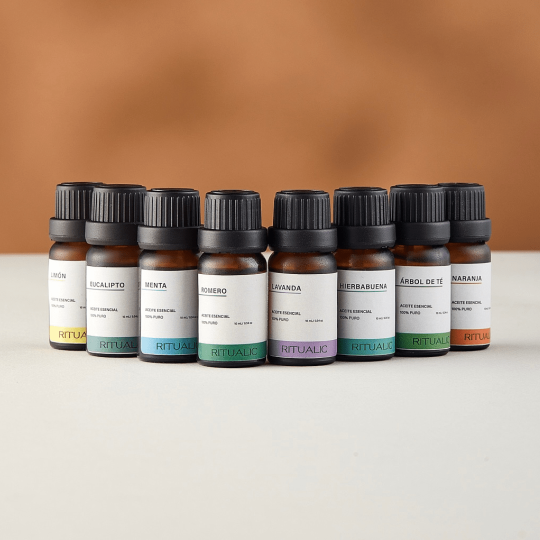 Ritual completo 8 Aceites Esenciales 100% Puros 10 mL c/u - Ritualic